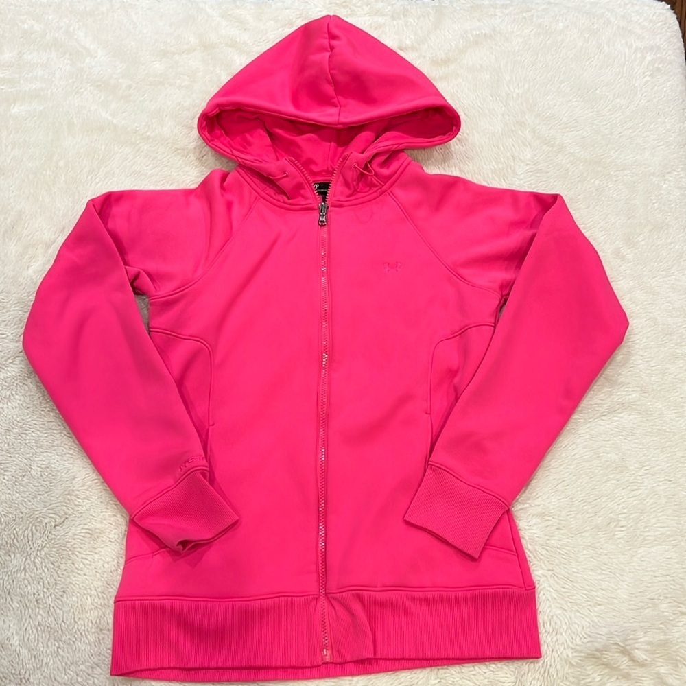Under Armour Semi-fitted storm Full Zip jacket- Hot Pink small